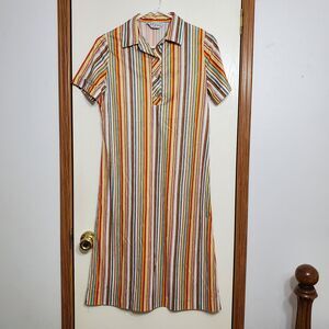 NPC Fashion Striped Retro Mod 1960 - 1970 Tee Shirt Dress